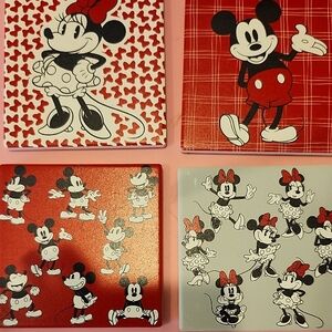 Mickey and Minnie Mouse Coasters Set